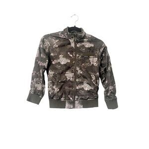 Members Only Green Satin Bomber Jacket‎ Girl’s Size 8